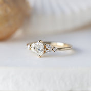 0.55 Karat Pera Vintage Tasarım Pırlanta Yüzük