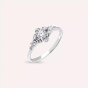 0.58 CT Pırlanta Taşlı Beyaz Altın Yüzük