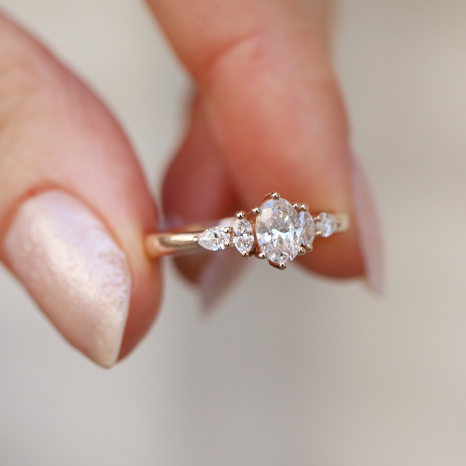 0.60 Karat F SI2 GIA Sertifikalı Vintage Diana Pırlanta Yüzük