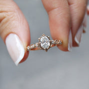 0.65 CT G SI2 GIA Sertifikalı Vintage Tasarım Aria Pırlanta Yüzük