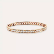 0.65 CT Pırlanta Taşlı Rose Altın Bilezik