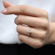 0.65 CT Vintage Tasarım Markiz Pırlanta Yüzük