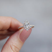 0.65 Karat Vintage Oval Lina Tasarım Pırlanta Yüzük