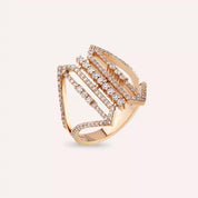 0.69 CT Pırlanta Taşlı Rose Altın Yüzük
