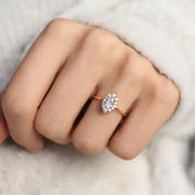 0.70 CT Vintage Oval Lina Tasarım Pırlanta Yüzük