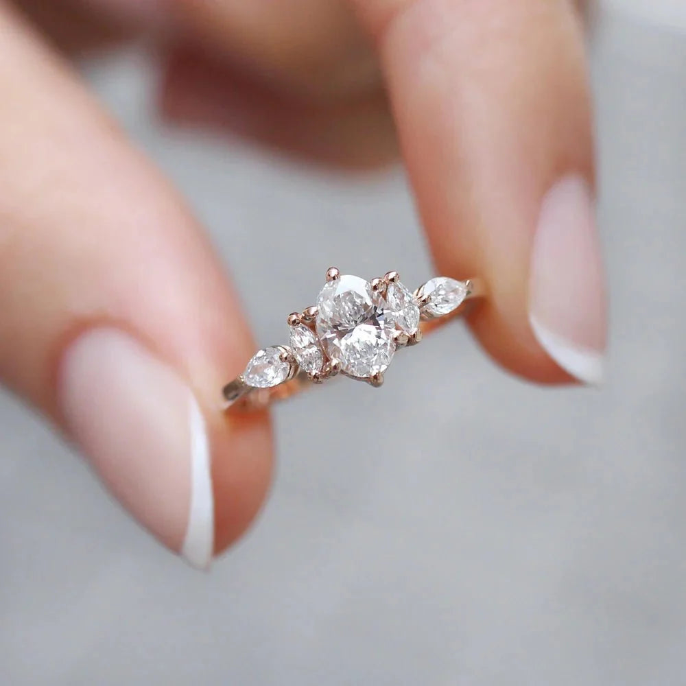 0.70 Karat F SI2 GIA Sertifikalı Vintage Diana Pırlanta Yüzük
