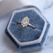 0.70 Karat Vintage Oval Lina Tasarım Pırlanta Yüzük