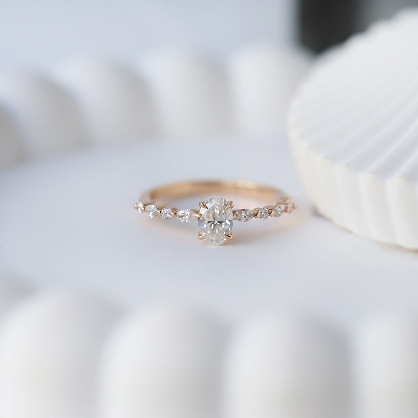 0.70 CT F SI2 GIA Sertifikalı Vintage Elena Pırlanta Yüzük