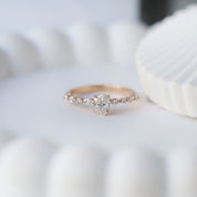 0.70 CT F SI2 GIA Sertifikalı Vintage Elena Pırlanta Yüzük