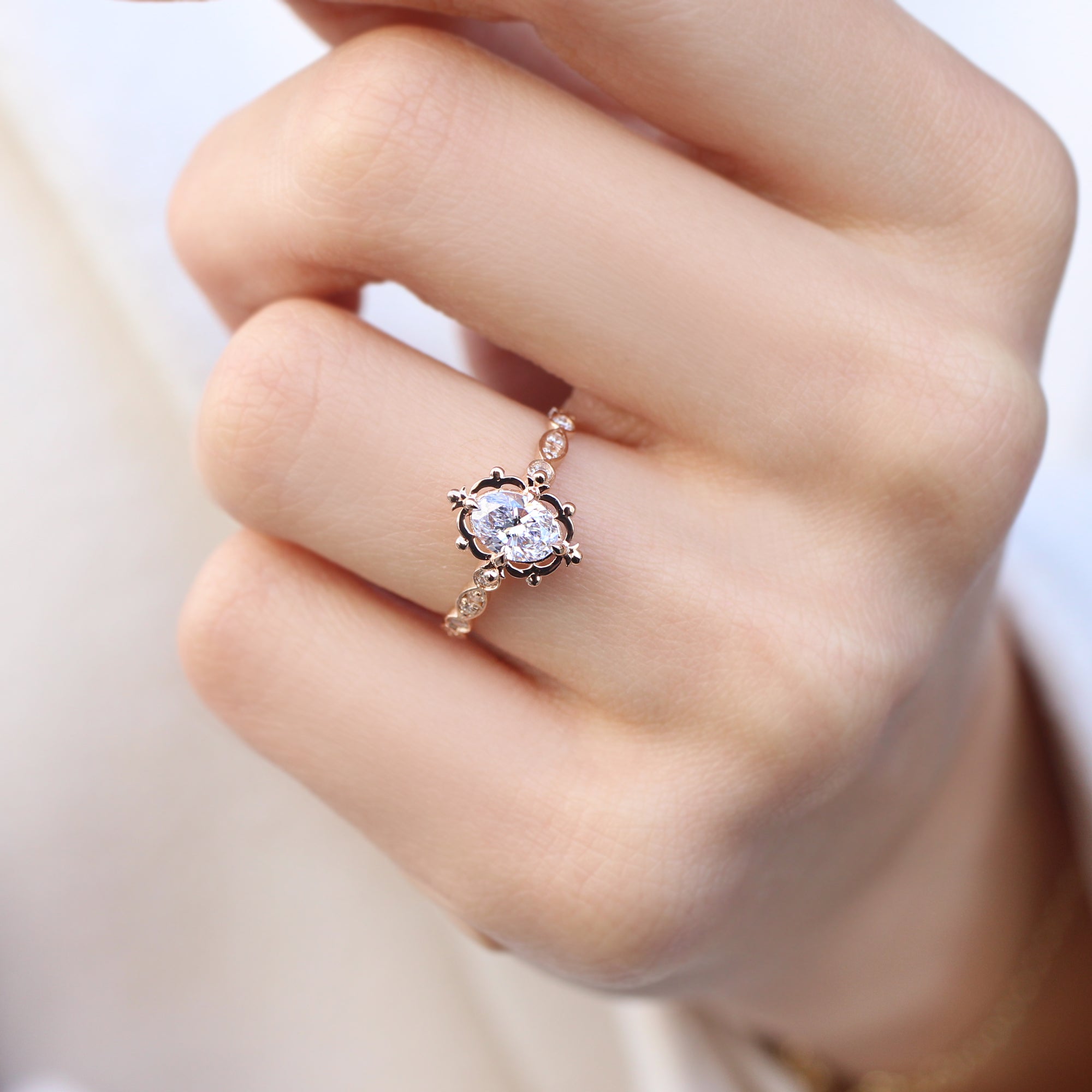 0.75 CT Vintage Tasarım Aria Pırlanta Yüzük