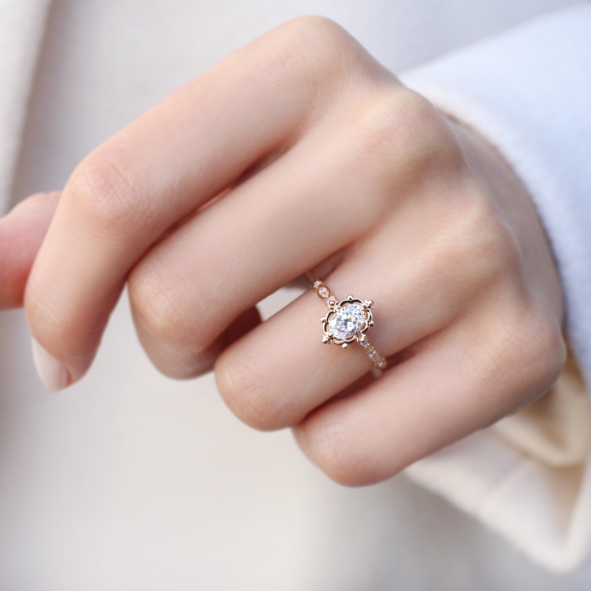 0.75 CT Vintage Tasarım Aria Pırlanta Yüzük