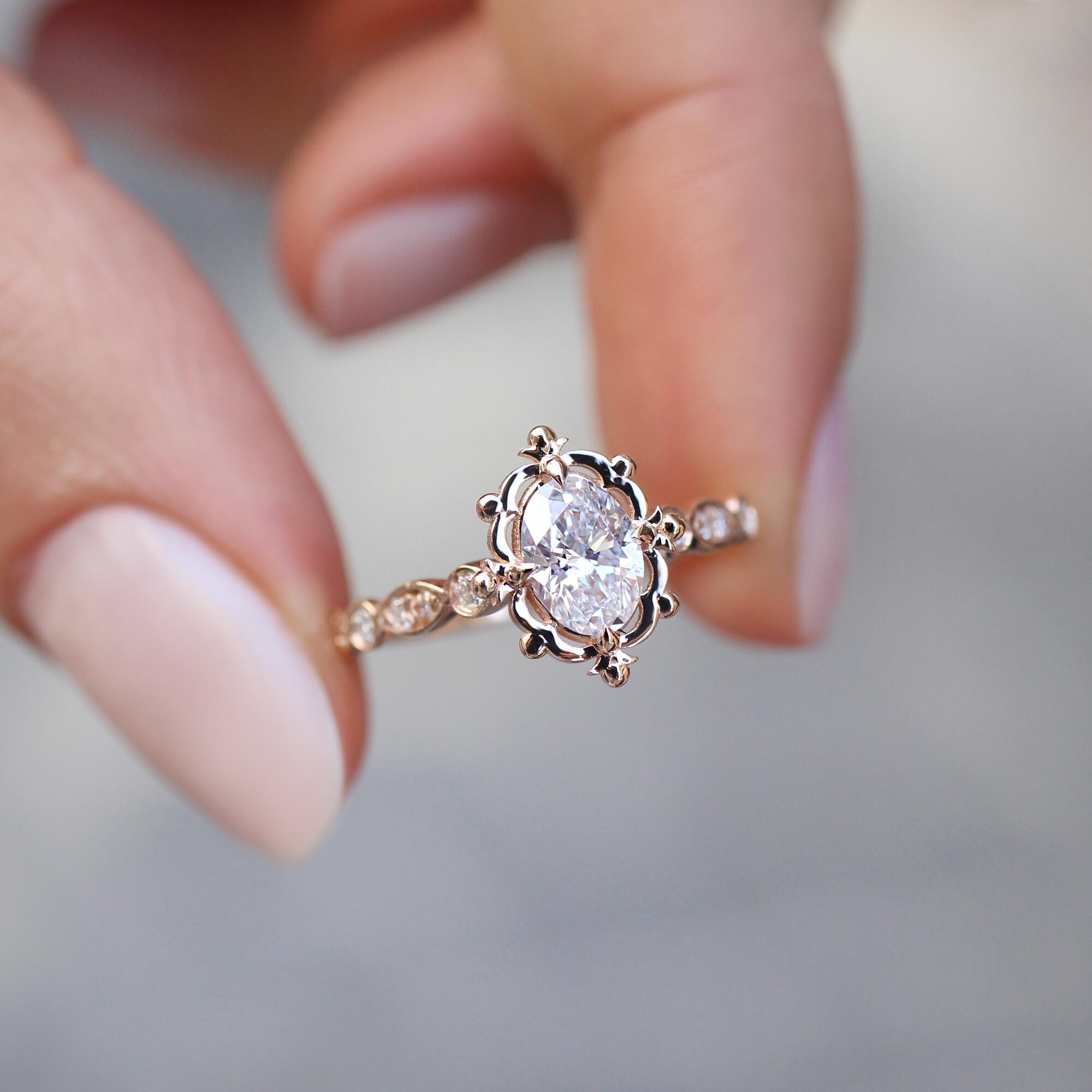 0.75 CT Vintage Tasarım Aria Pırlanta Yüzük