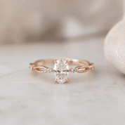 0.75 Karat D SI2 GIA Sertifikalı Nina Tasarım Damla Pırlanta Yüzük