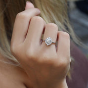 0.80 CT Vintage Lina Tasarım Pırlanta Yüzük