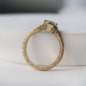 0.80 Karat F SI2 GIA  Sertifikalı Tigris Tasarım Pırlanta Yüzük