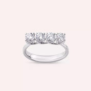0.85 CT Pırlanta Taşlı Beyaz Altın Yüzük