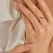 0.88 CT Damla Pırlanta Taşlı Rose Altın Yüzük