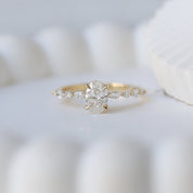 0.90 CT F SI2 GIA Sertifikalı Vintage Elena Pırlanta Yüzük