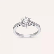 0.90 CT Pırlanta Taşlı Beyaz Altın Yüzük