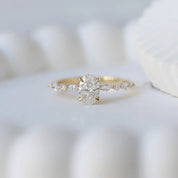 0.90 Karat D SI2 GIA Sertifikalı Vintage Elena Pırlanta Yüzük