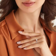 0.92 CT Pırlanta Taşlı Beyaz Altın Yüzük