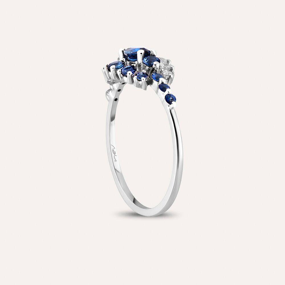 1.02 CT Safir ve Pırlanta Taşlı Yüzük - Tufanlar Kuyumculuk