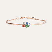 1.31 CT Elmas ve Multicolor Safir Taşlı Bileklik