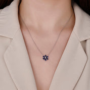 1,78 Karat Pırlantalı Safir Kolye