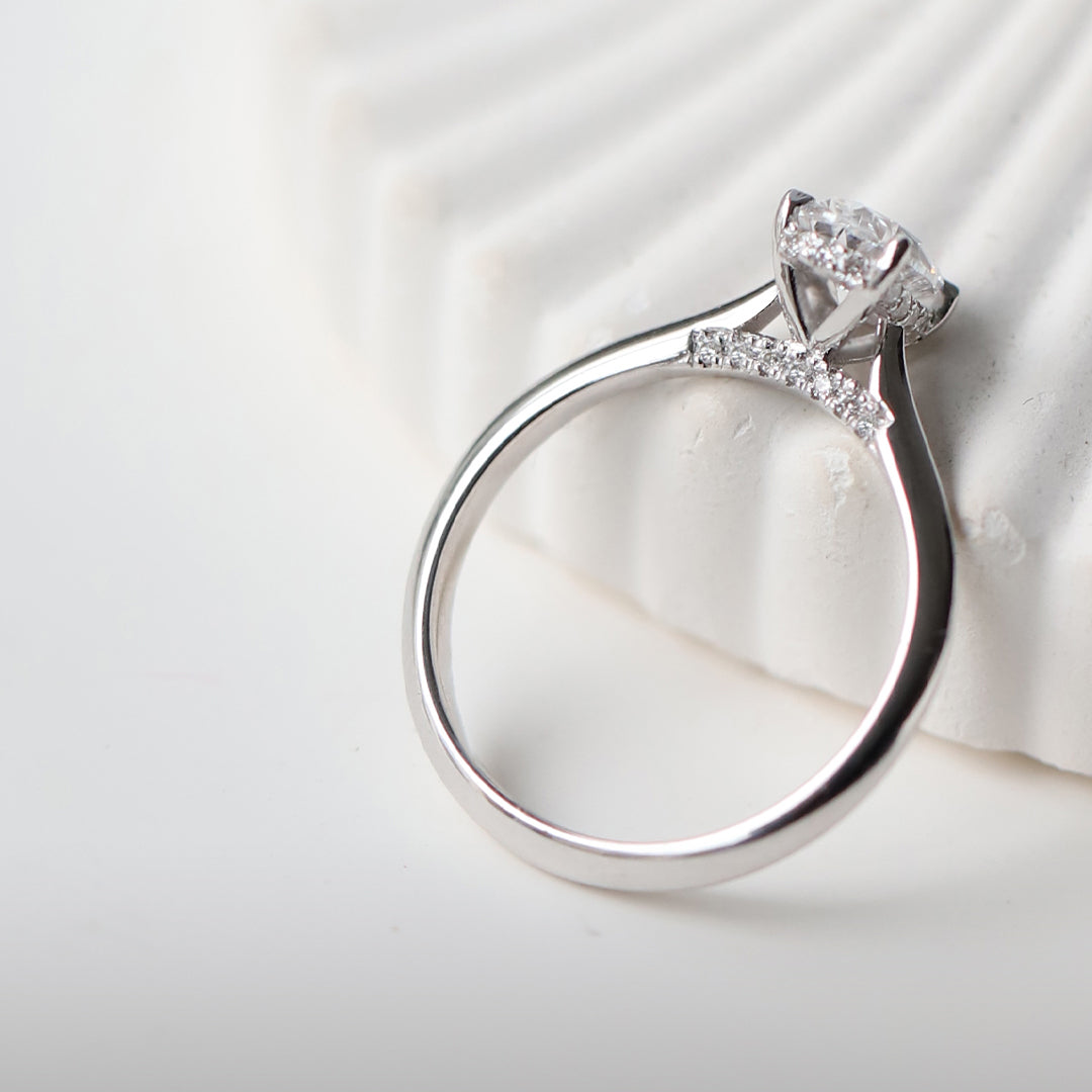 1.00 Karat F SI2 GIA Sertifikalı Bianca Pırlanta Yüzük