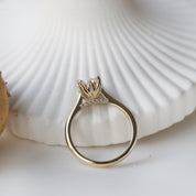 1.05 Karat F SI2 GIA Sertifikalı Lotus Pırlanta Yüzük