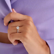 1.20 CT Pırlanta Taşlı Beyaz Altın Yüzük