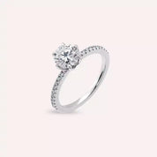 1.20 CT Pırlanta Taşlı Beyaz Altın Yüzük