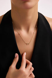 14 Ayar 777 Şans Altın Kolye