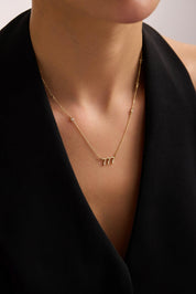 14 Ayar 777 Şans Altın Kolye