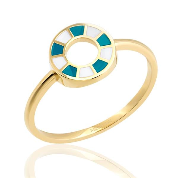 14 Ayar Altın Abierto Halka Yüzük