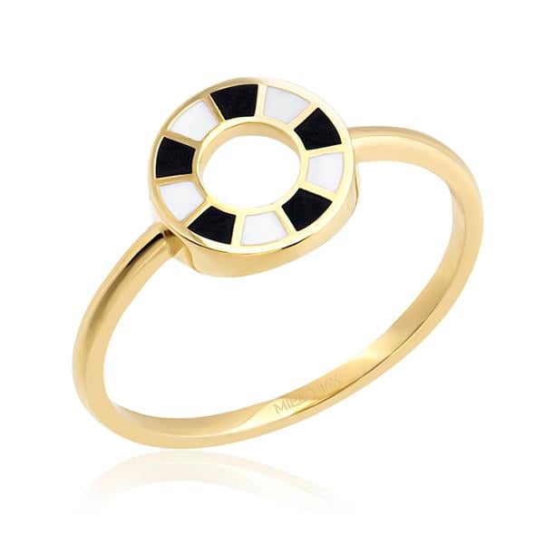 14 Ayar Altın Abierto Halka Yüzük