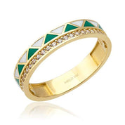 14 Ayar Altın Abierto Yüzük