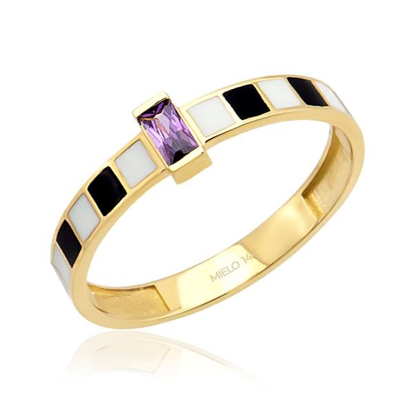 14 Ayar Altın Abierto Yüzük