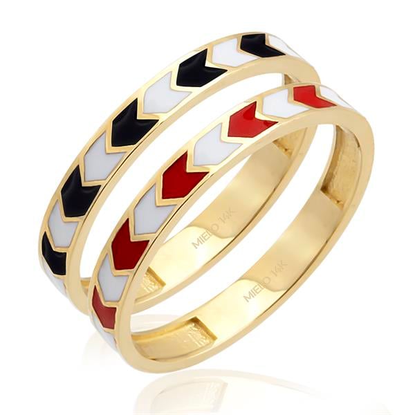 14 Ayar Altın Abierto Yüzük