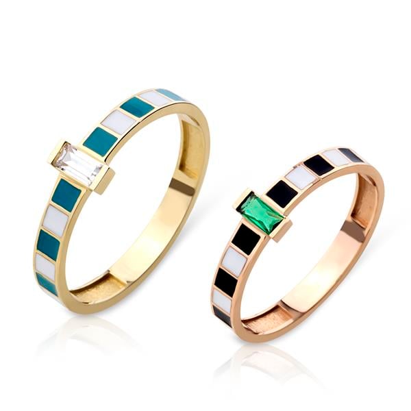 14 Ayar Altın Abierto Yüzük