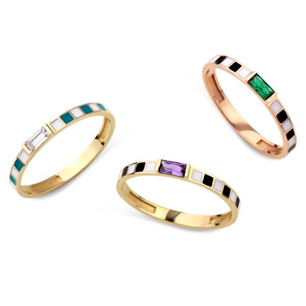 14 Ayar Altın Abierto Yüzük