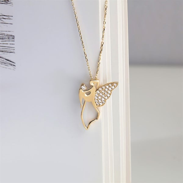 14 Ayar Altın Anne Çocuk Kolye