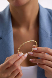 14 Ayar Altın Antik Kelepçe Bilezik