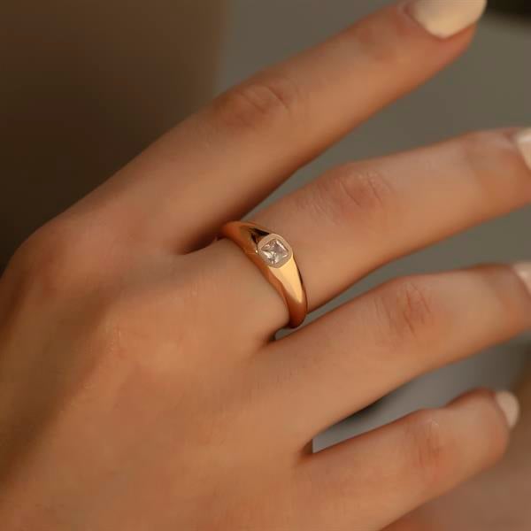 14 Ayar Altın Artemis Yüzük