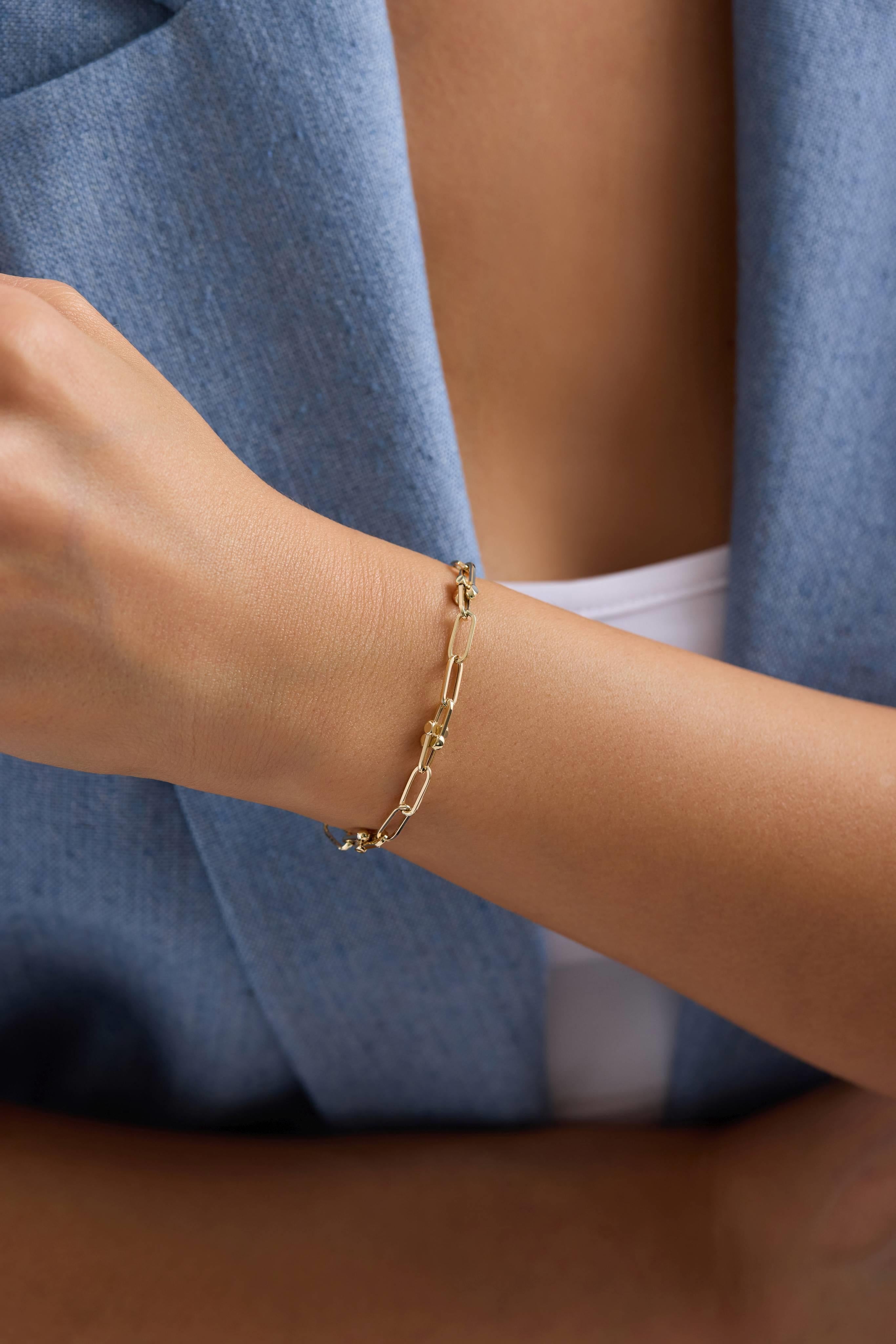 14 Ayar Altın Ataç Bileklik