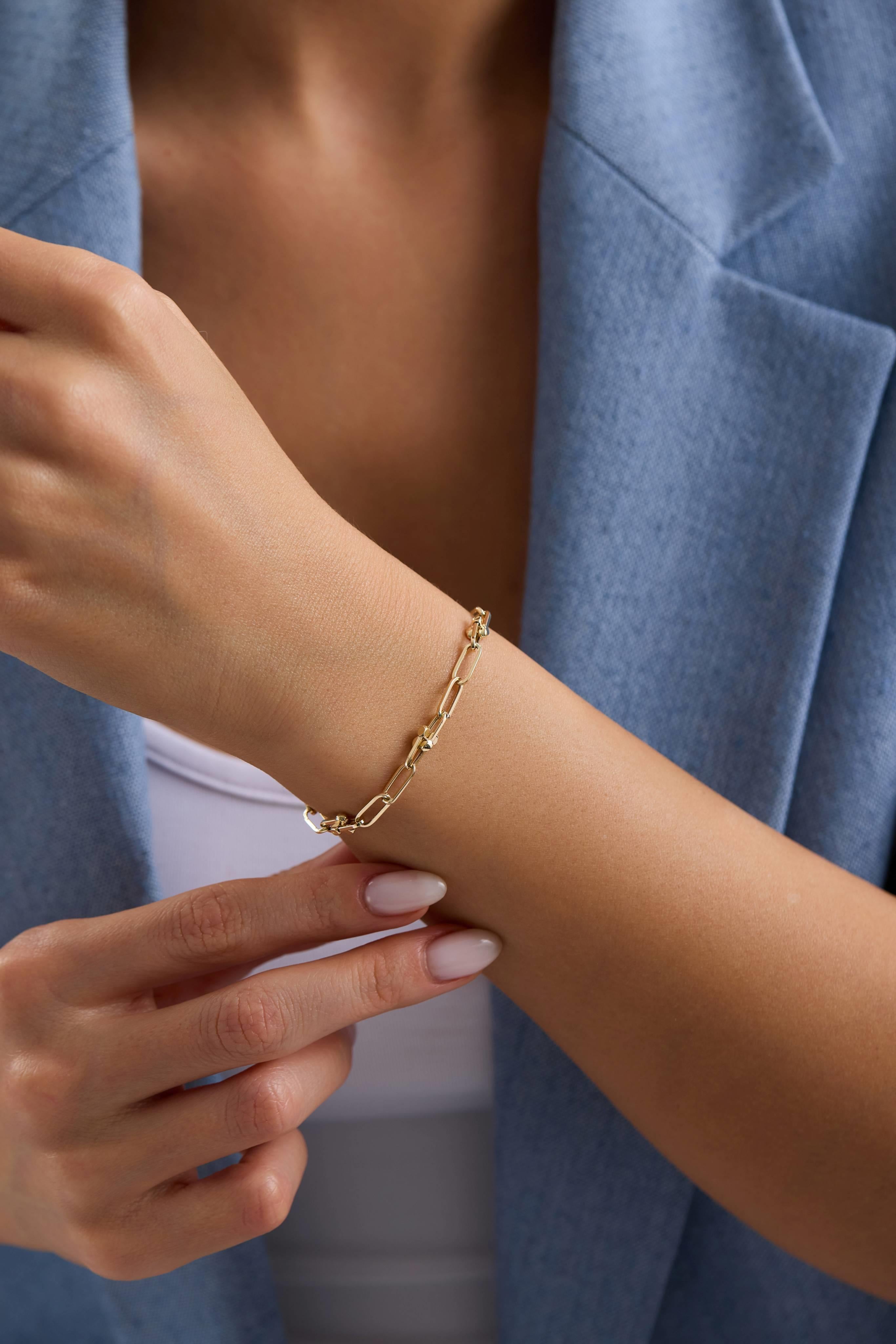 14 Ayar Altın Ataç Bileklik