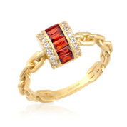 14 Ayar Altın Baget Yüzük