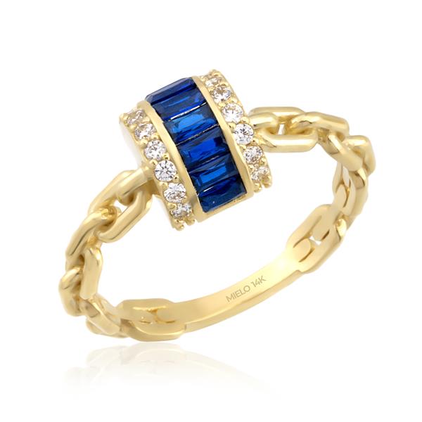 14 Ayar Altın Baget Yüzük