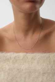 14 Ayar Altın Beyaz Zincir Kolye