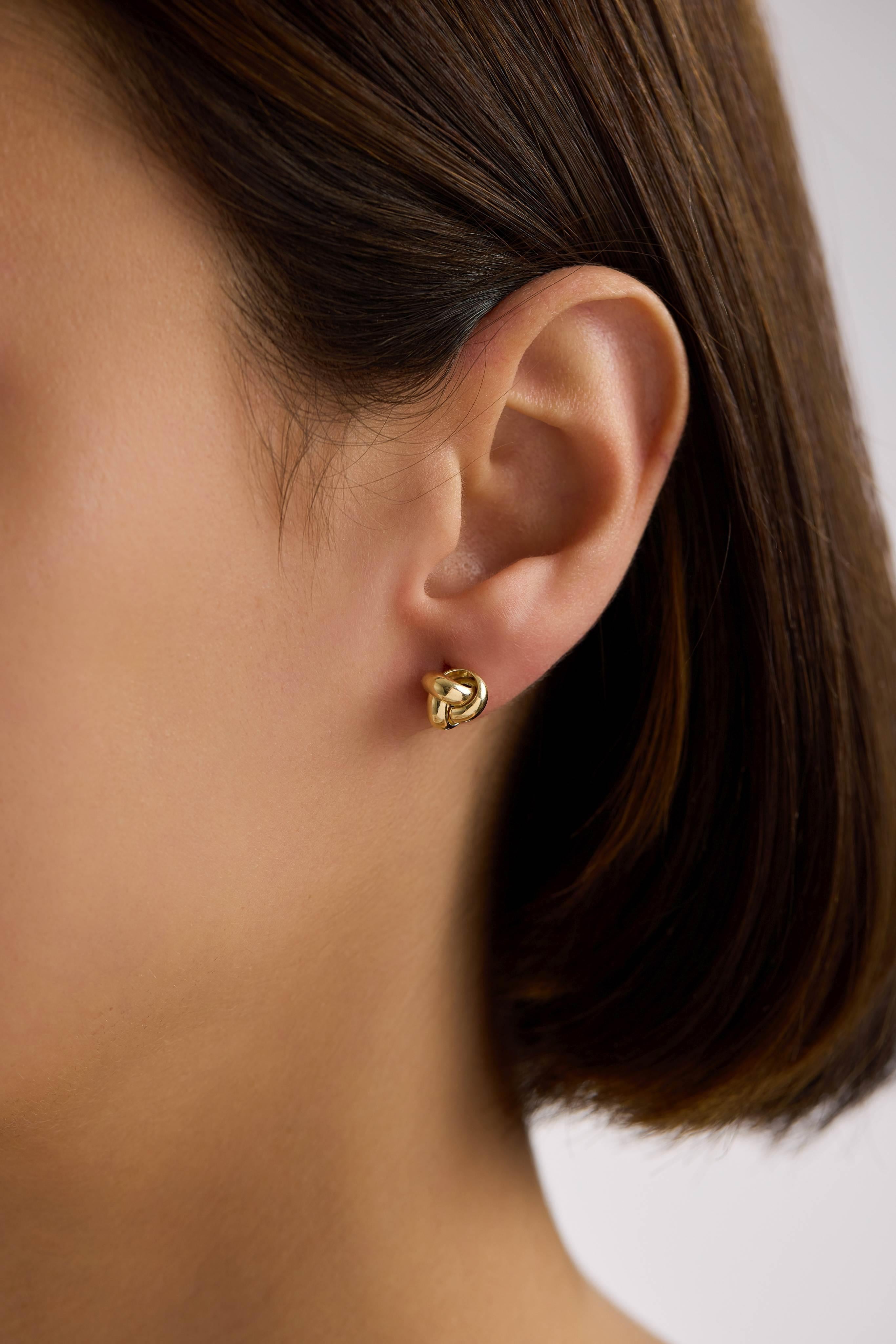 14 Ayar Altın Büyük Boy Sarmaşık Küpe